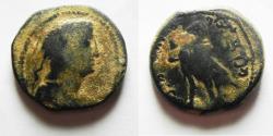 Ancient Coins - NICE GREEK STYLE PORTRAIT: Nabataean kingdom. Malichus I (60-30 BC). AE 18mm, 4.98g. Petra mint. Struck c. 33/2-32/1BC.