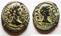 Ancient Coins - NICE QUALITY: Decapolis. Gadara. Antoninus Pius. AD 138-161. Æ (23mm, 5.71g). Dated CY 223 (AD 159/60).