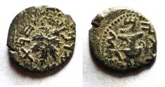 Ancient Coins - Judaea. Jewish War. First Revolt. AE Prutah. Year 2. 67/68 C.E.