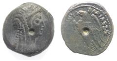 Ancient Coins - PTOLEMAIC KINGS of EGYPT. Ptolemy V or Ptolemy VI. 204-180 BC or 180-145 BC. Æ. ISIS