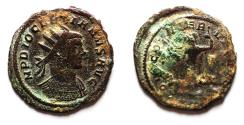 Ancient Coins - AS FOUND. SCARCE DIOCLETIAN AE FOLLIS