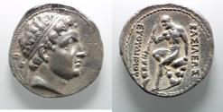 Ancient Coins - EXCEPTIONAL EXAMPLE: Greco-Baktrian Kingdom. Euthydemos I (ca. 225-200/195 BC). AR tetradrachm (27mm, 16.69g).