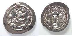 Ancient Coins - Sasanian Kingdom, Peroz I, 458-471 AD. AR drachm