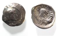 Ancient Coins - ARABIA, Southern. Himyar.. Circa AD 2nd Century. AR Drachm