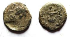 Ancient Coins - Judaea. Jewish War. First Revolt. AE Prutah. Year 2. 67/68 C.E.