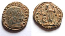 Ancient Coins - LICINIUS I AE FOLLIS. ORIGINAL PATINA
