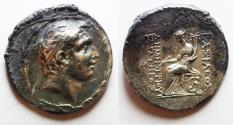 Ancient Coins - Seleukid Kings. Demetrios I Soter (162-150 BC). AR tetradrachm (31mm, 16.60g). Antioch mint. Struck ca. 162-155/4 BC.
