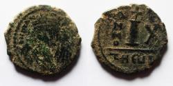 Ancient Coins - Byzantine. Maurice Tiberius AE DECANUMMIUM