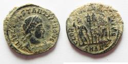 Ancient Coins - CONSTANTIUS II AE 3 . AS FOUND