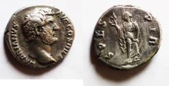 Ancient Coins - Roman Imperian. Hadrian Silver Denarius