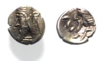 Ancient Coins - Kings of Persis. 2nd century BC. AR Obol
