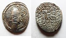 Ancient Coins - BEAUTIFUL QUALITY: Parthian Kingdom. Osroes II (c. AD 190). AR drachm . Ekbatana mint.