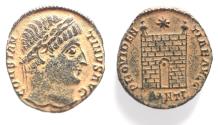 Ancient Coins - CONSTANTINE I AE FOLLIS. camp gate