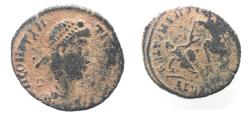 Ancient Coins - AS FOUND: CONSTANTIUS II AE FALLEN HORSEMAN