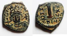 Ancient Coins - Justinian I. 527-565. Æ Decanummium