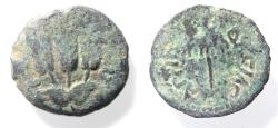Ancient Coins - JUDAEA, Herodians. Agrippa I. 37-43 CE. AE Prutah .Jerusalem mint.