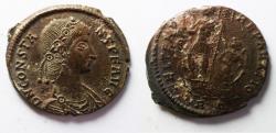 Ancient Coins - CONSTANS AE CENT. EMPEROR IN GALLEY