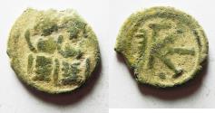 World Coins - Umayyad Period, Arab Byzantine. Half-Follis. Nysa Scythopolis as Beisan