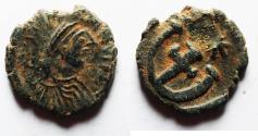 Ancient Coins - Justinian I (527-565). Æ 5 Nummi. Theoupolis (Antioch), 529-539.