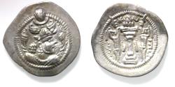 Ancient Coins - Sasanian Empire. Peroz (AD 459-488). AR drachm (28mm, 4.07g) ART mint.