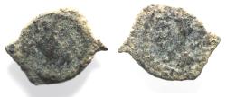 Ancient Coins - Judaea. Herod the Great 37 - 4 BC. AE Lepton. EAGLE