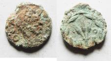 Ancient Coins - DECAPOLIS. BOSTRA AE 14. AS FOUND