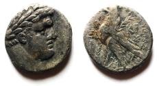 Ancient Coins - TEMPLE TAX COIN: Phoenicia. Tyre. AR 1/2 shekel (18mm, 6.25g). Struck in civic era year 164 (AD 38/9).