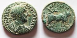Ancient Coins - HIGH QUALITY. BEAUTIFUL GREEN SURFACE: JUDAEA, Caesarea Maritima. Hadrian. AD 117-138. Æ 30