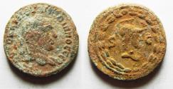 Ancient Coins - VERY RARE: ARABIA, Philippopolis. Philip I. AD 244-249. Æ Assarion 