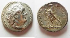 Ancient Coins - Egypt. Ptolemaic kings. Ptolemy III Euergetes (246-222 BC). AR tetradrachm (28mm, 13.99g). Ptolemais (Ake) mint. Struck in regnal year 2 (246/5 BC).