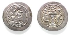 Ancient Coins - Sasanian Empire. Yazdgerd I (399-420). AR Drachm. Nice quality.