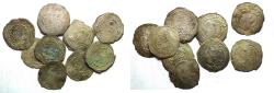 World Coins - ISLAMIC . LOT OF 10. SILVER DIRHAMS FROM YEMEN.
