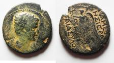 Ancient Coins - Seleucis and Pieria. Apamea under Tiberius (AD 14-37). AE 25mm, 8.54g. Struck in SE 326 (AD 14/15).