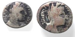 Ancient Coins - Arabia. Nabataean Kings. Malichus II (AD 40-70) AR sela (15mm, 3.11g). Petra mint. Dated year 23 (AD 62/3).