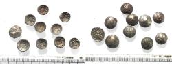 Ancient Coins - LOT OF 10: ARABIA, Southern. Himyar. 'Amd?n Bay?n Yahaqbi?. Circa AD 100-120. AR Fractions. 0.30 gm