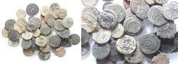 Ancient Coins - AS FOUND: LOT OF 50 ROMAN BRONZE COINS