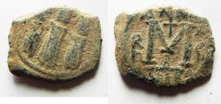 Ancient Coins - Heraclius with Martina and Heraclius Constantine (610-641). Æ FOLLIS