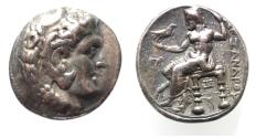 Ancient Coins - Seleukid Kings. Seleukos I Nikator (312-281 BC). AR tetradrachm (25mm, 17.11g). In the name and types of Alexander III of Macedon. Ekbatana mint. Struck c. 311-305 BC.