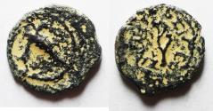 Ancient Coins - Judaea, Herod I The Great, 40 BC - 4 AD. AE Double Prutah. APHLASTON