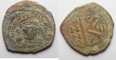 Ancient Coins - Byzantine AE Half Follis. Maurice Tiberius