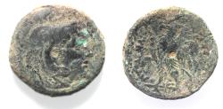 Ancient Coins - AS FOUND. PTOLEMAIC KINGDOM. PTOLEMY II AE 24. ALEXANDER THE GREAT'S HEAD