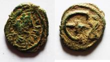 Ancient Coins - Justinian I. 527-565. AE Pentanummium. Theoupolis (Antiochia) mint.