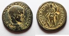 Ancient Coins - An extremely rare reverse type: Samaria. Neapolis under Diadumenian (AD 218). AE 23mm, 6.55g.