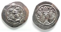Ancient Coins - Sasanian Kingdom, Peroz I, 458-471 AD. AR drachm