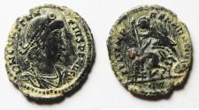 Ancient Coins - ORIGINAL DESERT PATINA. CONSTANTIUS II AE 