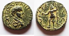 Ancient Coins - BEST EXAMPLE OUT THERE: ARABIA, Esbus. Elagabalus. AD 218-222. Æ (23mm, 8.14 g, 12h).