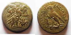 Ancient Coins - 41MM : PTOLEMAIC KINGDOM. Ptolemy IV Philopator (225-205 BC). AE drachm.