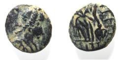 Ancient Coins - Roman Imperial. Theodosius I(?) (AD 379-395). AE nummus (10mm, 0.66g). Contemporary imitation.
