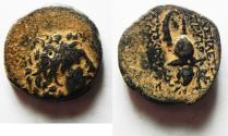 Ancient Coins - Seleukid Kings, Tryphon (c. 142-138 BC). Æ18