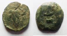 Ancient Coins - Judaea. Jewish War. First Revolt. AE Prutah. Year 3. 68/69 C.E.
